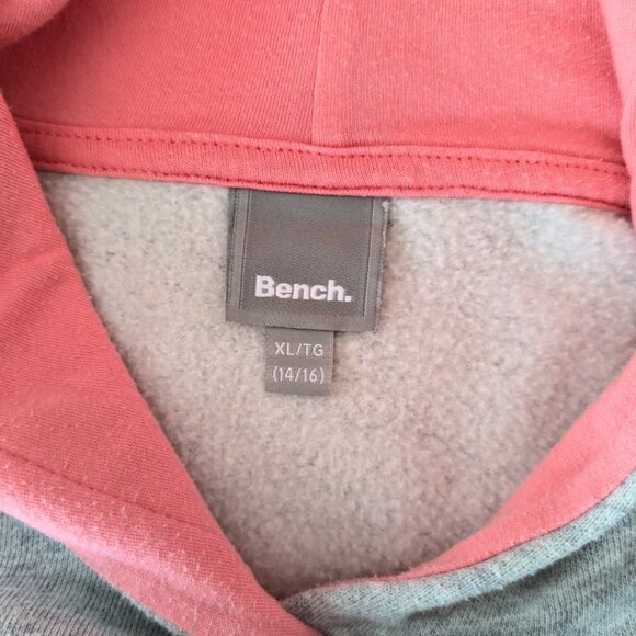 BENCH Girl's Grey & Pink Hoodie XL (14-16) - Picture 7 of 7